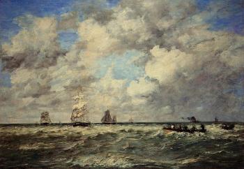 尤金 佈丹 Seascape, Les Lamaneurs 尤金 佈丹 Seascape, Les Lamaneurs